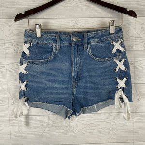 Divided H&M Denim Cut Off Jean Shorts Size 6